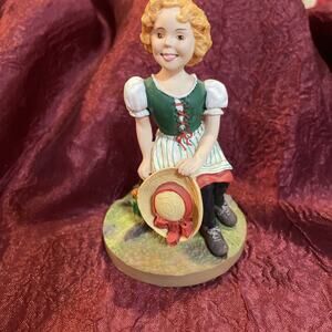 Danbury Mint SHIRLEY TEMPLE Silver Screen Collection "HEIDI" 3.75”